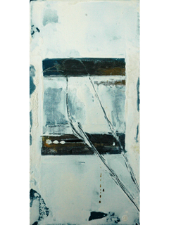White Bird on Ochre by Jodi Endicott