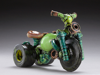 Melon Green Motorbike by Daven Hee