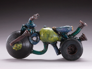 Yellow Motorbike by Daven Hee
