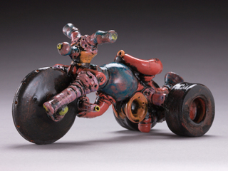 Red Motorbike by Daven Hee
