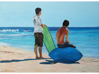 Checking The Waves by Ingrid Manzione