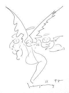 Untitled:  Christmas Angel III by John Young (1909-1997)