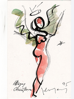 Untitled:  Christmas Angel IV by John Young (1909-1997)