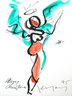 Untitled:  Christmas Angel V by John Young (1909-1997)