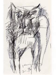 Untitled:  Tom Cat by John Young (1909-1997)