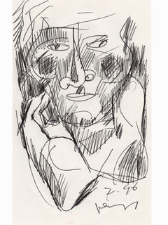 Untitled:  Person by John Young (1909-1997)