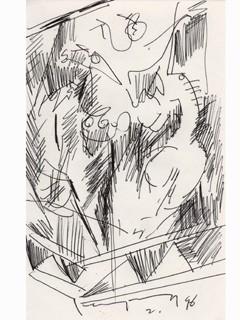 Untitled:  Abstract Figure by John Young (1909-1997)