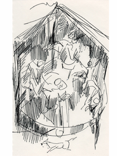 Untitled:  Merry Go Round by John Young (1909-1997)