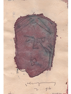 Untitled: Red Face by John Young (1909-1997)