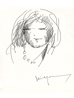 Untitled: Woman With Pearls by John Young (1909-1997)