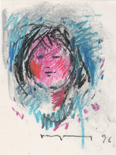 Untitled:  Red Faced Girl by John Young (1909-1997)