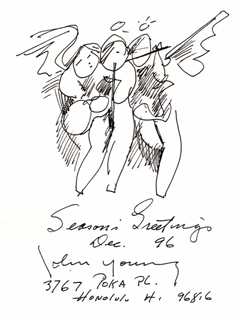 Untitled:  Angelic Band by John Young (1909-1997)