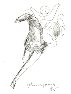 Untitled:  Rider by John Young (1909-1997)