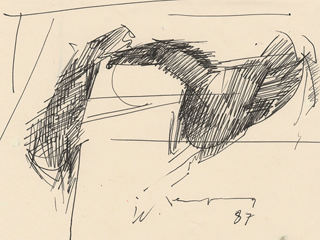 Untitled:  Two Horses by John Young (1909-1997)