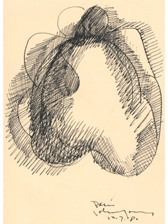 Untitled:  Remembering H. Moore by John Young (1909-1997)