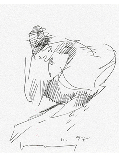 Untitled:  Horses Running by John Young (1909-1997)