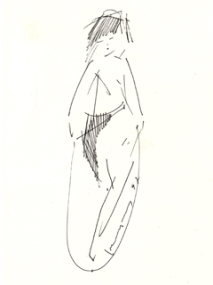 Untitled:  Girl Jumping Rope by John Young (1909-1997)