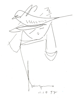 Untitled:  Girl with Bird by John Young (1909-1997)