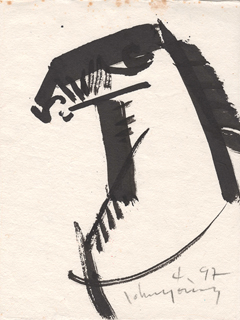 Untitled: Head Of A Horse by John Young (1909-1997)