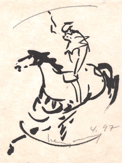 Untitled:  Circus Performer  by John Young (1909-1997)