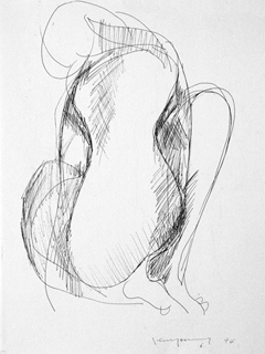 Untitled:  Seated Figure by John Young (1909-1997)