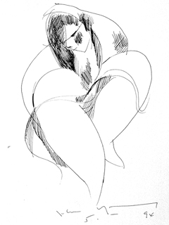 Untitled:  Girl by John Young (1909-1997)