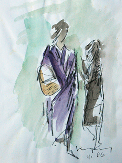 Untitled:  Two Females by John Young (1909-1997)