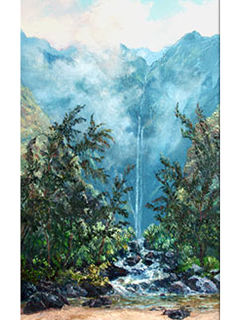 Hanakapiai Valley, Na Pali by Betty Hay Freeland (1941-2023)