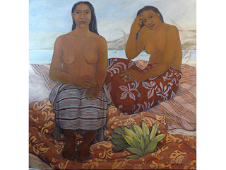 Untitled - Two Figures by Yvonne Cheng