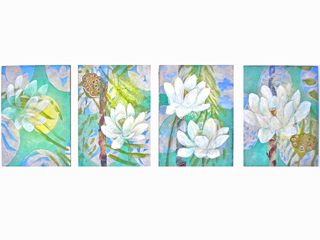 Lotus and Coco Palms (Local Girls Series) II by Noe Tanigawa (View 2)