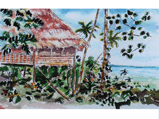 Little Grass Shack by Lawrence Muttick