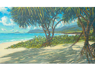 Pounders Looking Right, Mokapu Peninsula by Russell Lowrey