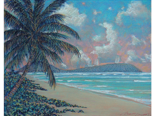 Kahala Beach  by Russell Lowrey