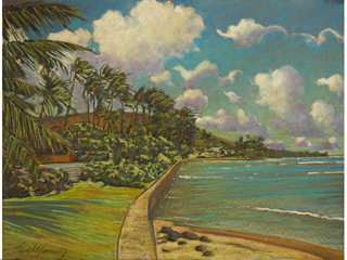 Portlock Beach Wall  by Russell Lowrey