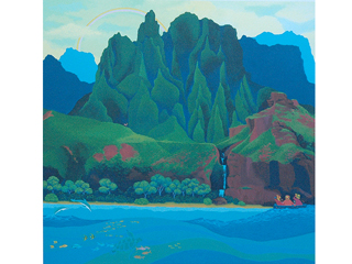 Na Pali...Kauai by Rosalie Prussing (1924-2011)