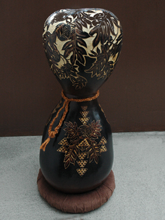 Lg. Custom Ipu Heke (Ulu & Tribal) by Kathleen Kam