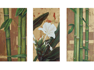 Golden Bamboo I by Sandra Blazel (View 3)