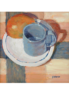 Mango And A Cup by Fred  Salmon