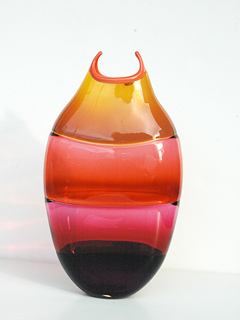 Purple/Gold Hahalua in Salmon Lip Wrap by Daniel  Wooddell