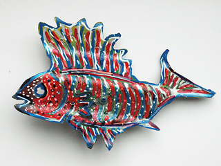 Fish with Large Top Fin by Bernard  Moriaz