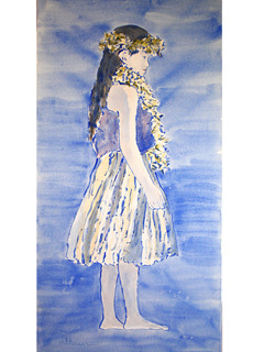 Blue Hula by Nancy Vilhauer