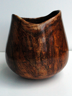 Untitled:  Koa Vessel by Francisco Clemente (View 3)