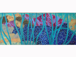 2 Women Among Foliage by Chris Campbell