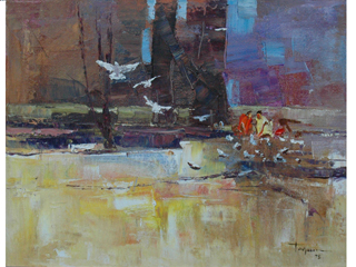 Park by Hiroshi Tagami (1928-2014)