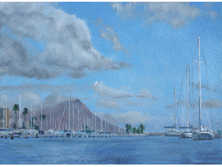 Ala Wai Boat Harbor by Burton  Uhr