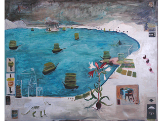 Not the One, Not the Year, Harbor View during Velvet Age of Lawnboats by Dorothy Faison