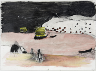 Awaiting the dusk lawn delivery by Dorothy Faison