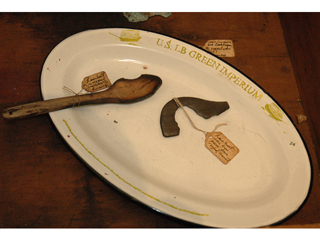 Lawnboat Historical Society items of great value (belonging to Sea Captain and recovered from reefed lawnboats) by Dorothy Faison (View 2)