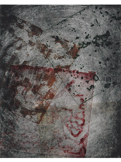 Red and Black Abstract by Student Artists