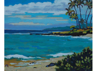 Poipu Beach by Dennis Morton